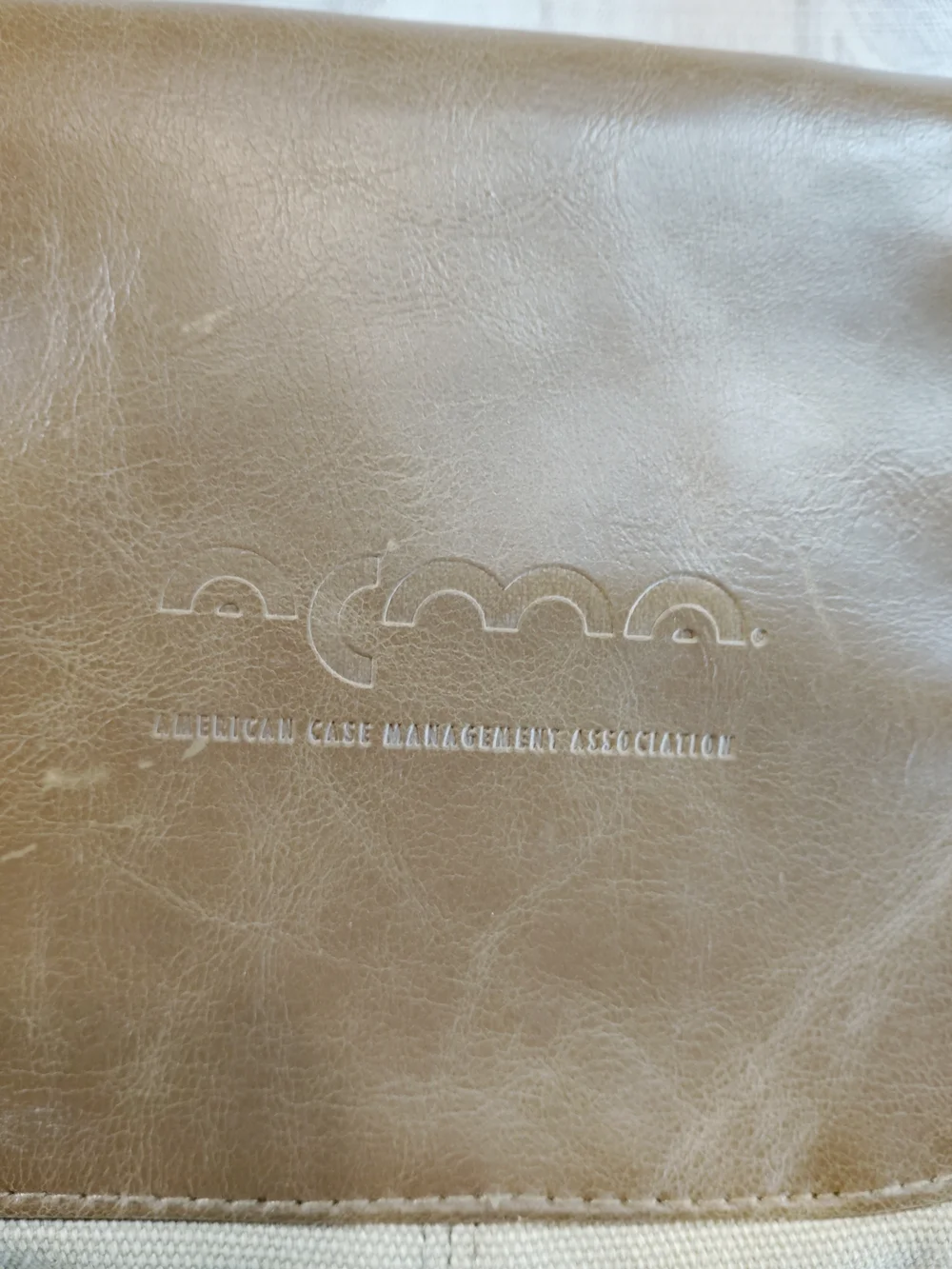 Unbranded Tan Canvas Messenger Bag with Brown Leather Flap
